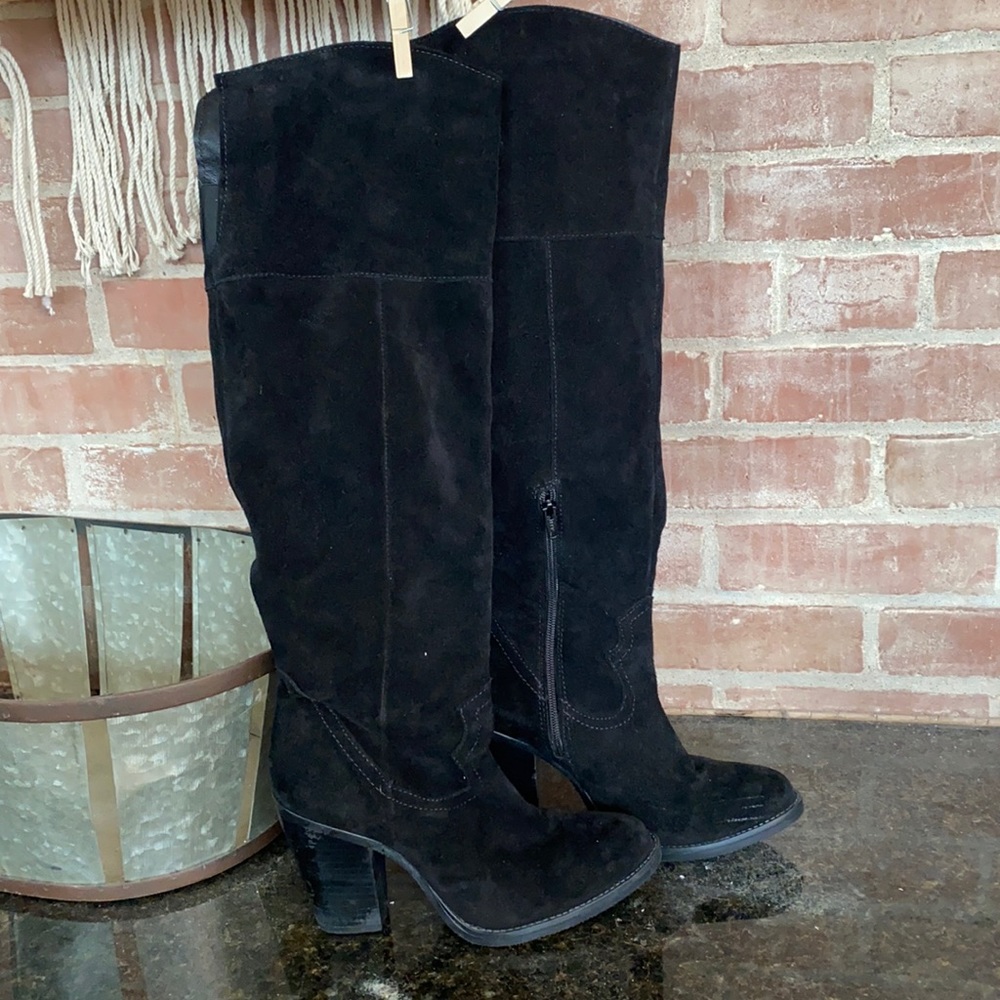 Steve Madden Rasmus Leather Suede Boots